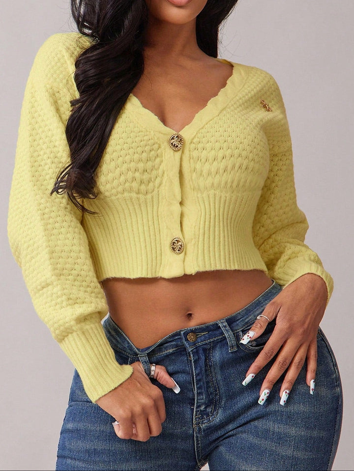 Cardigan SHEIN, galben