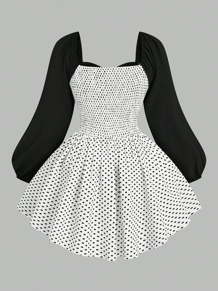 Rochie mini Shein Curve+, mix culori