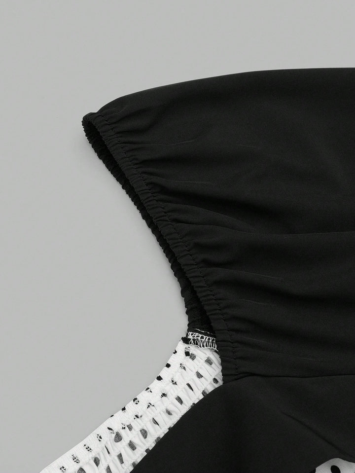 Rochie mini Shein Curve+, mix culori