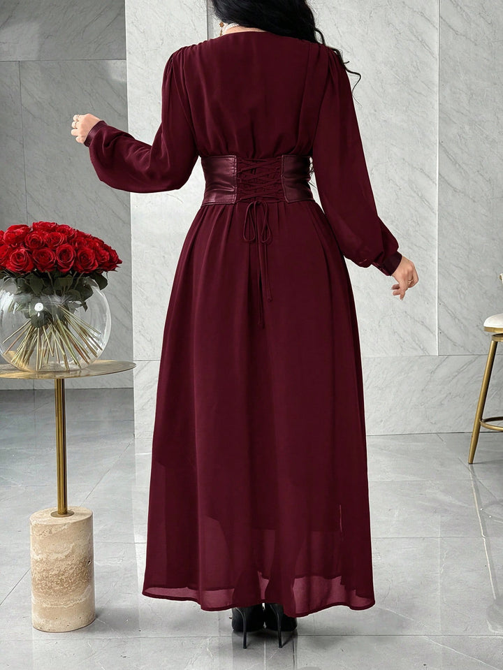 Rochie maxi SHEIN, vișiniu