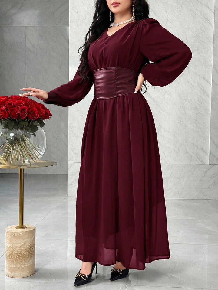 Rochie maxi SHEIN, vișiniu