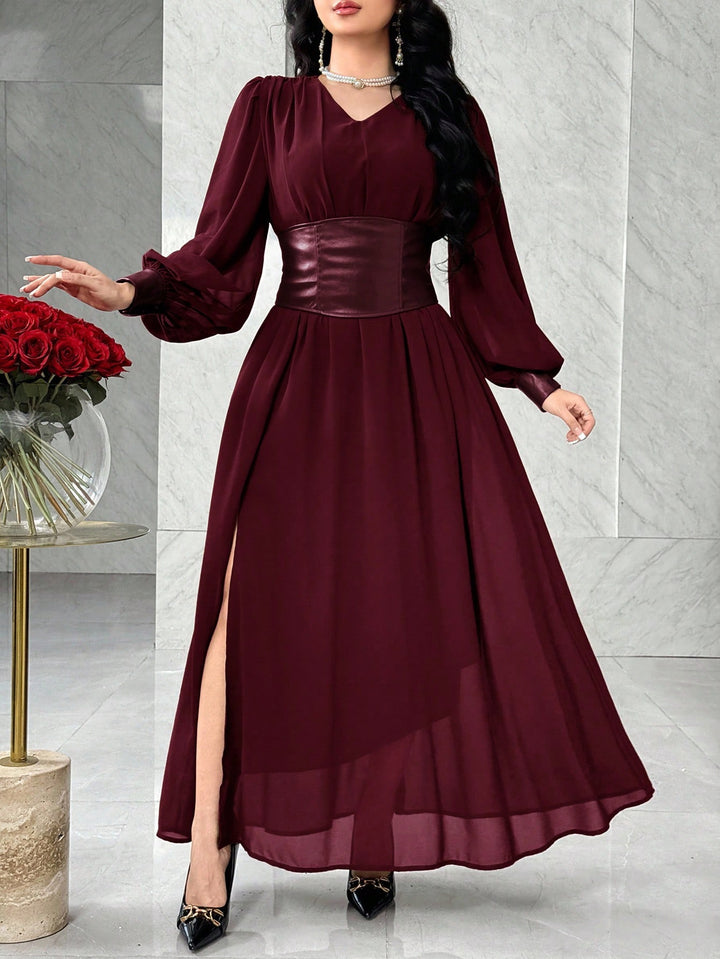 Rochie maxi SHEIN, vișiniu