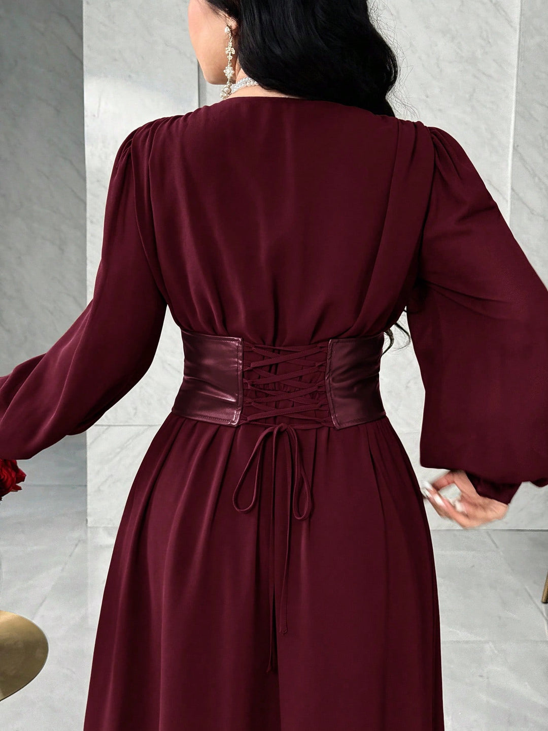 Rochie maxi SHEIN, vișiniu