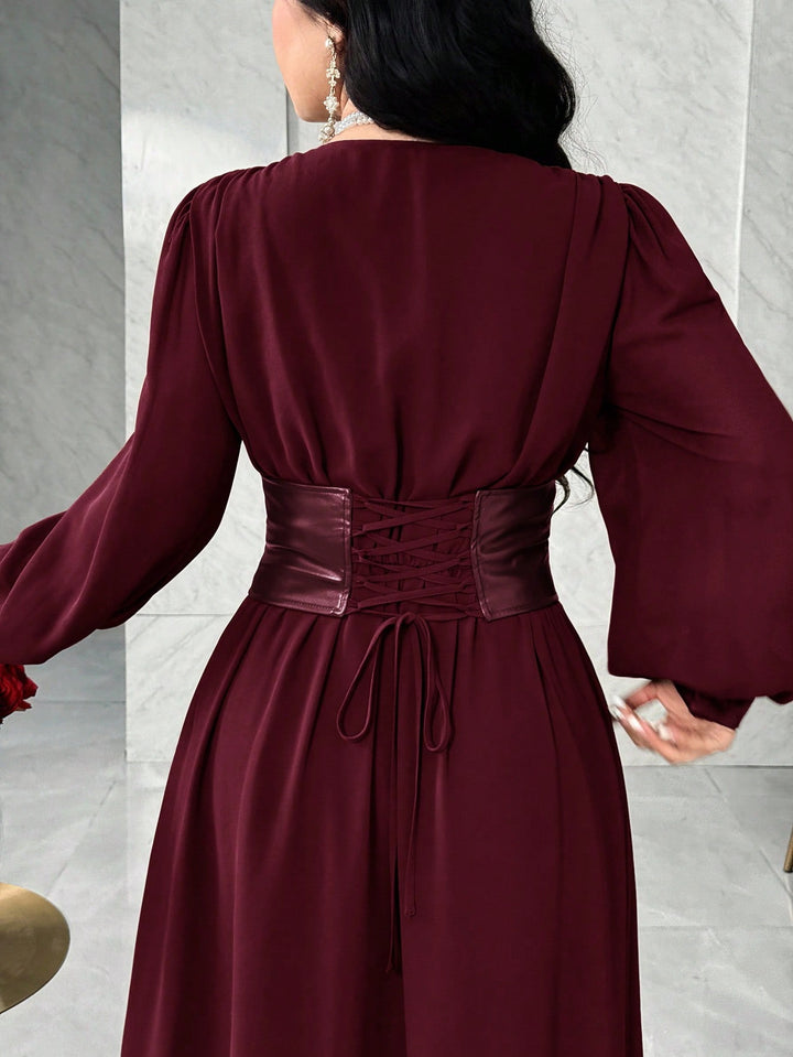 Rochie maxi SHEIN, vișiniu