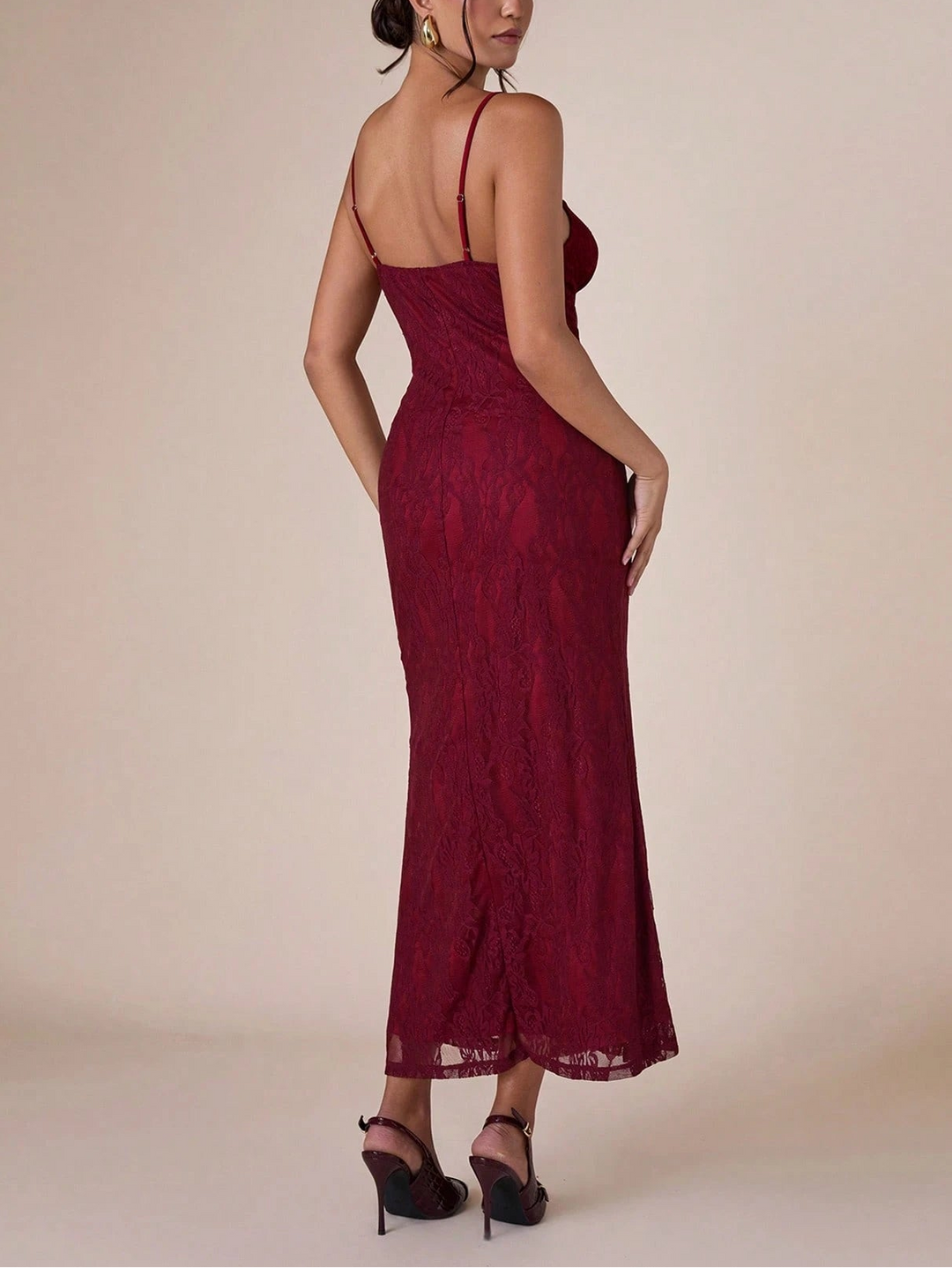 Rochie maxi Shein, vișiniu