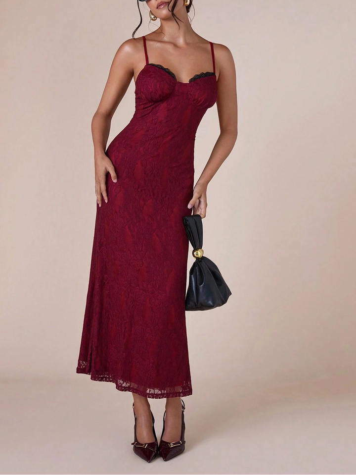 Rochie maxi Shein, vișiniu
