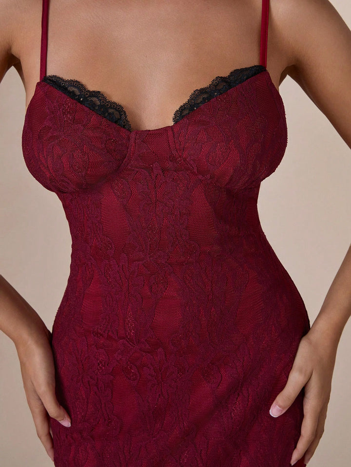Rochie maxi Shein, vișiniu