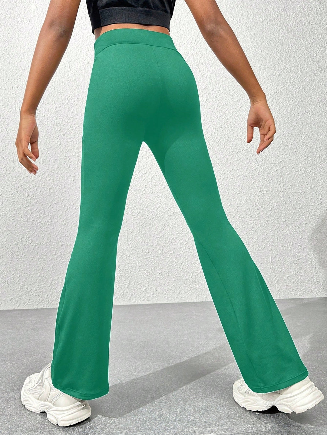 Pantaloni  sport SHEIN, verde