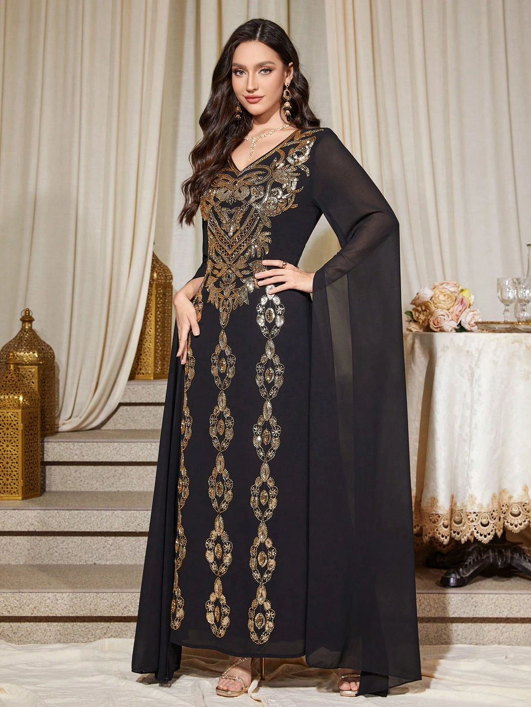 Rochie maxi SHEIN, mix culori