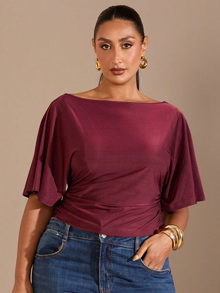 Tricou SHEIN, vișiniu