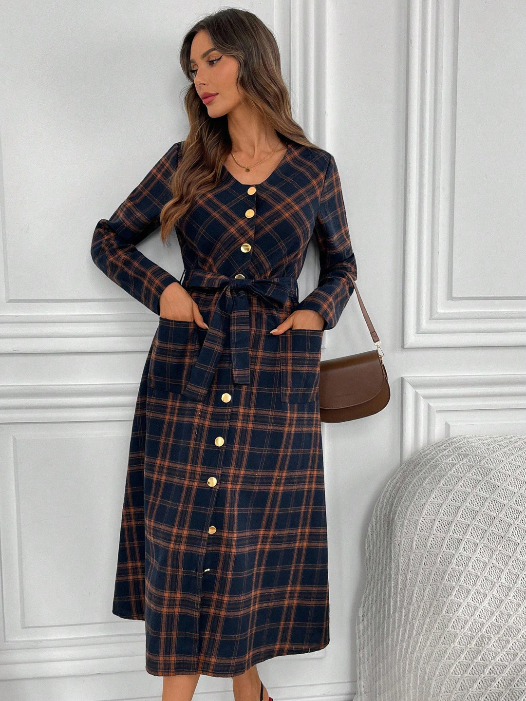 SHEIN midi ruha, vegyes színek