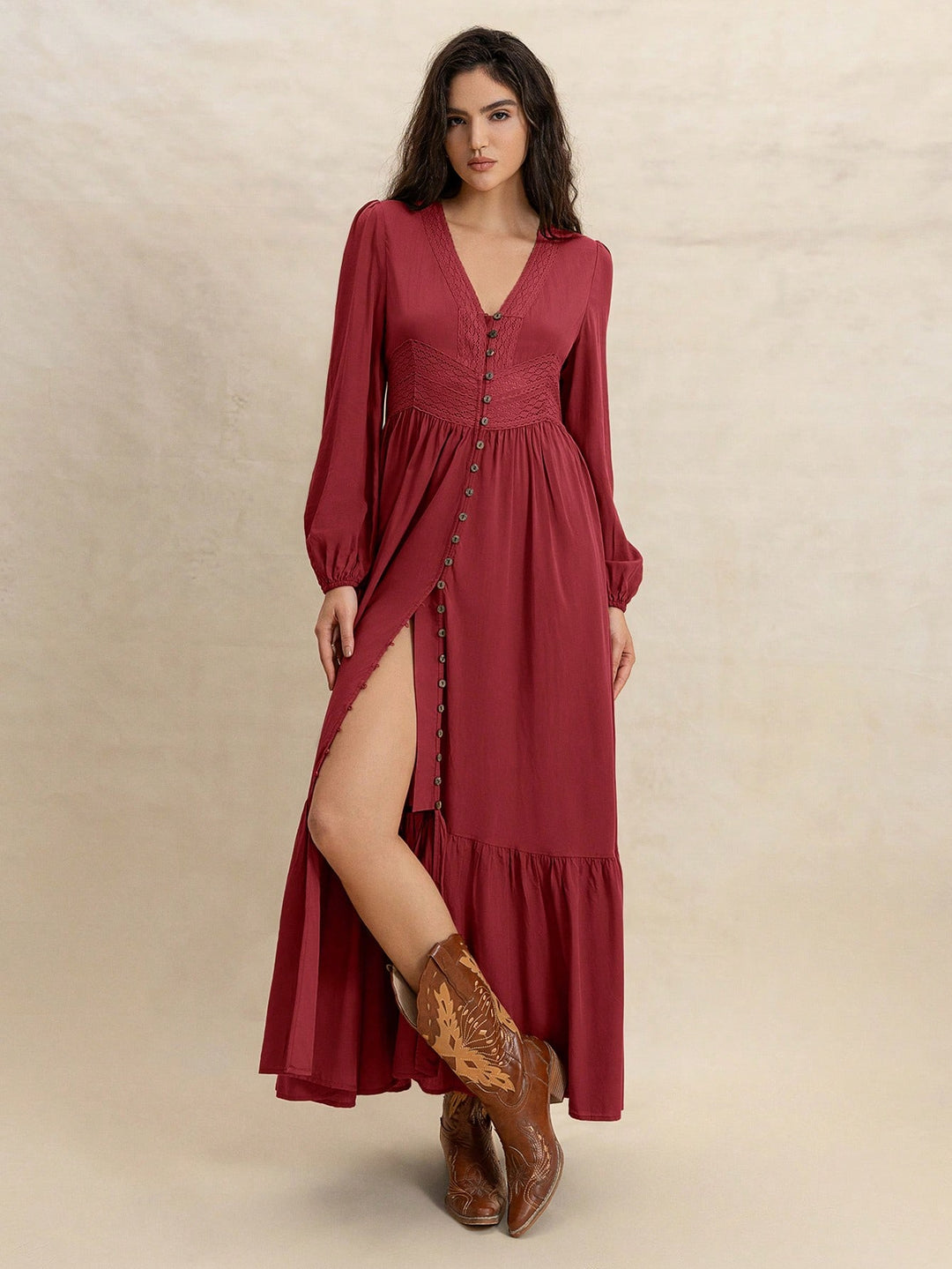 Rochie maxi SHEIN, roșu