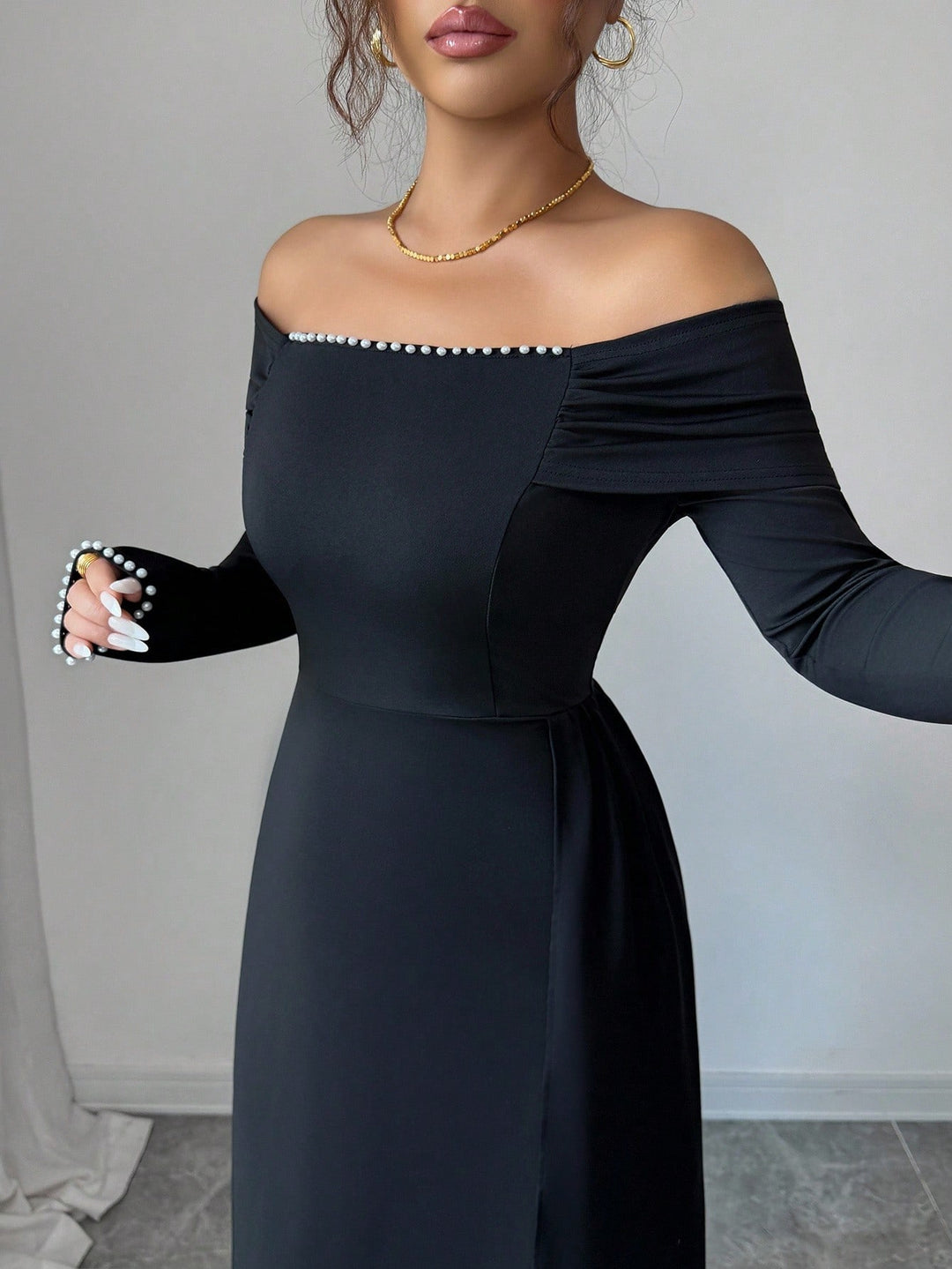 Rochie maxi SHEIN, negru