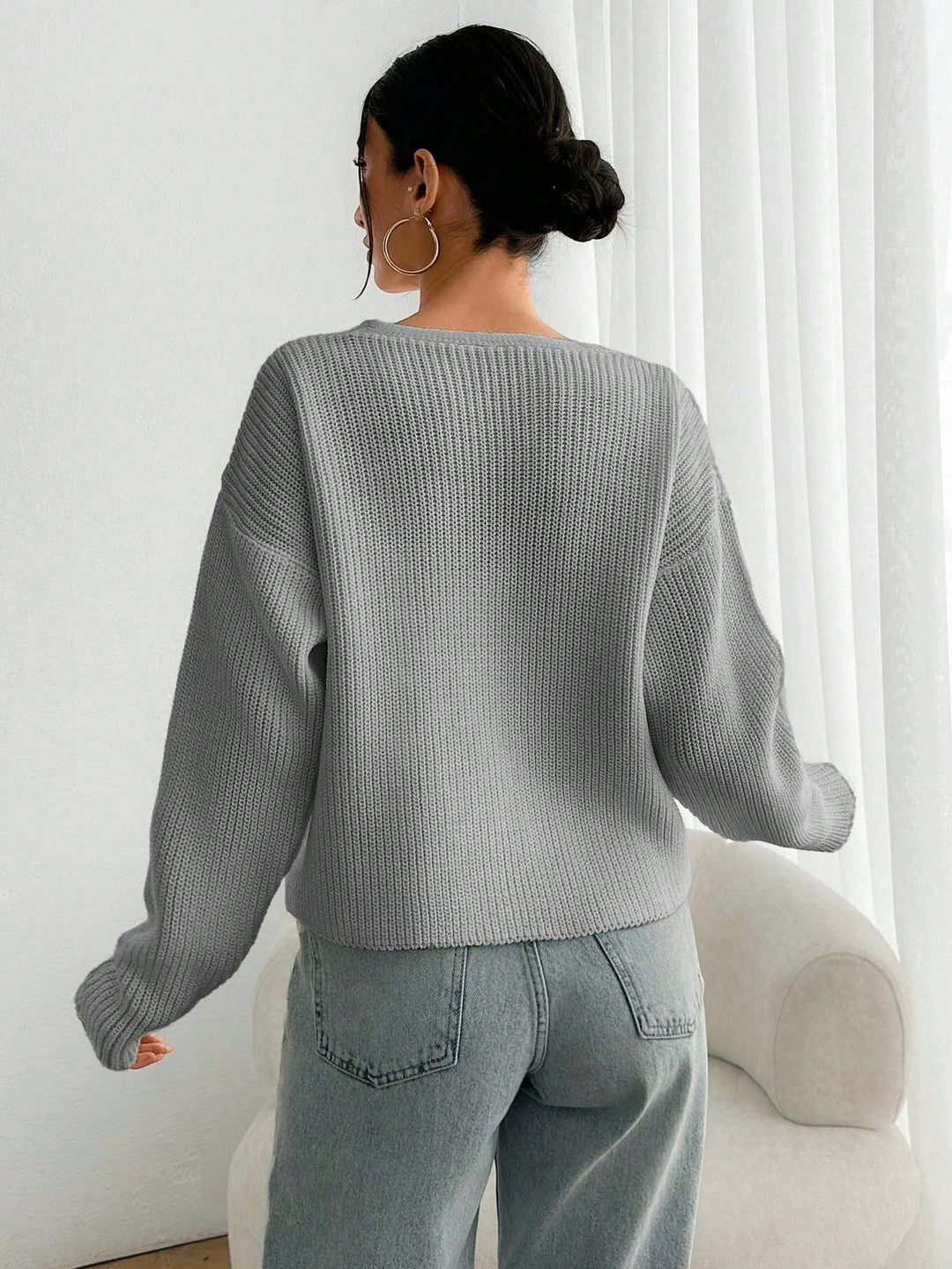 Cardigan SHEIN, gri