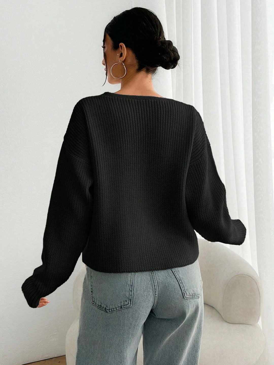 Cardigan SHEIN, negru