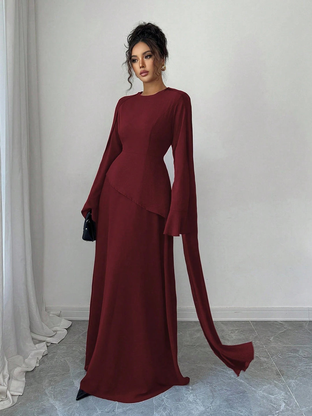 Rochie maxi SHEIN, vișiniu