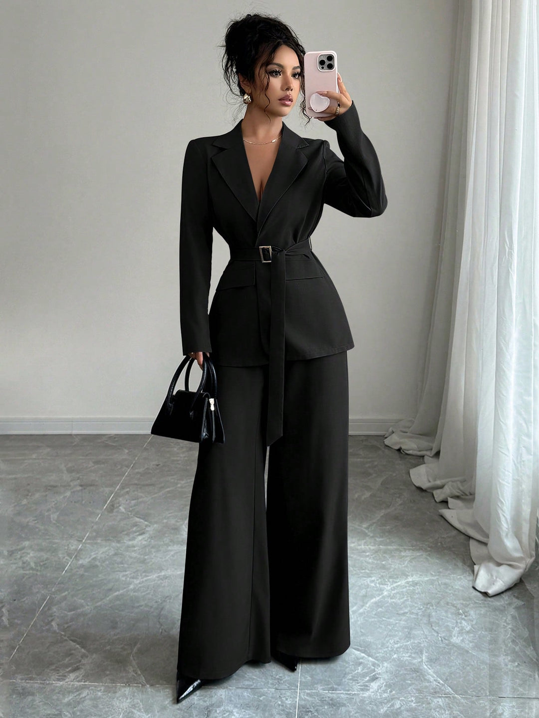 Costum SHEIN, negru