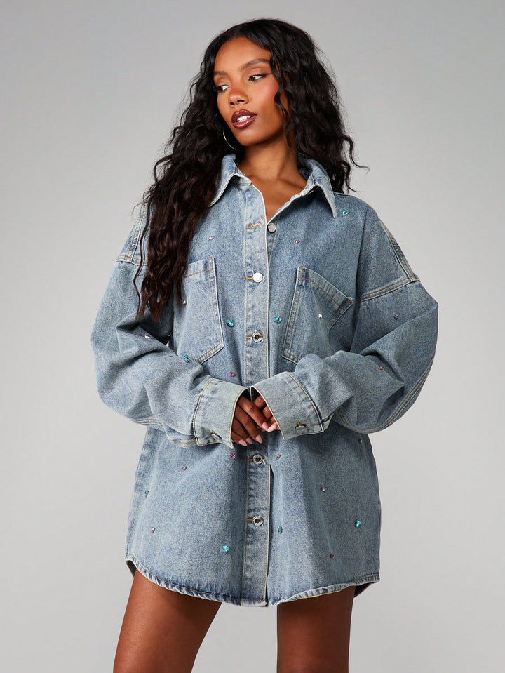 SHEIN farmerdzseki, kék