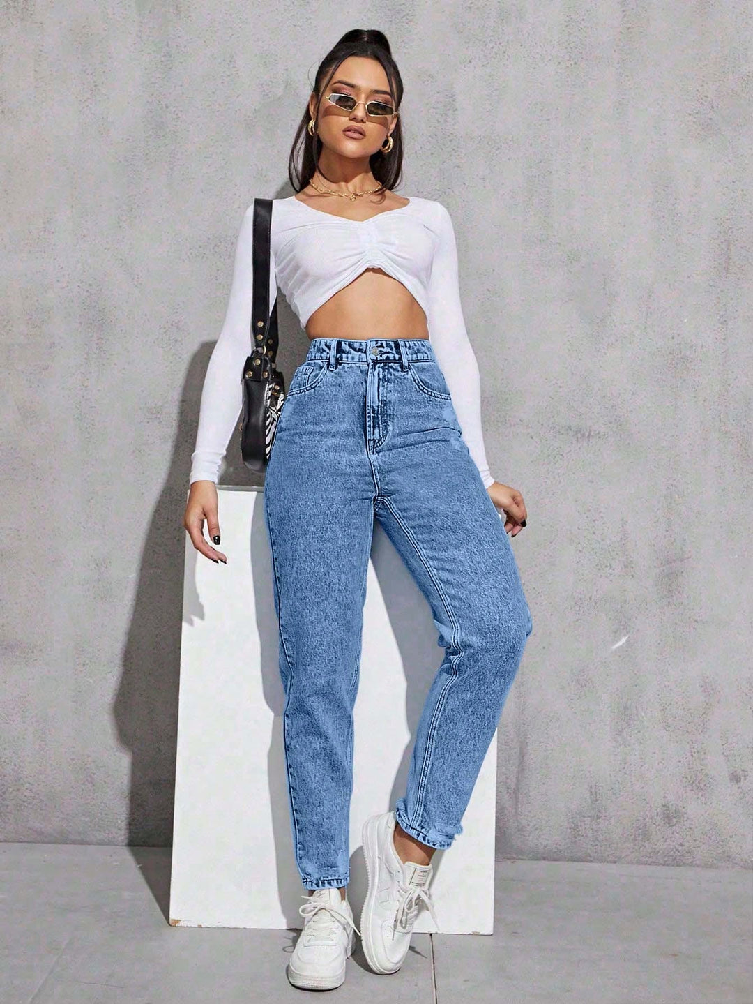 Jeans SHEIN, albastru