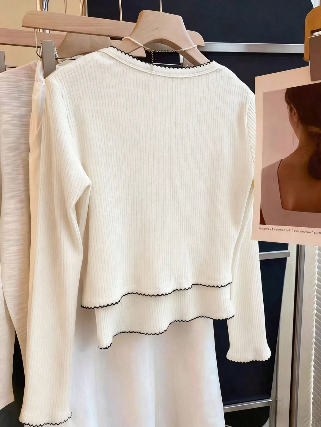 Cardigan SHEIN, alb