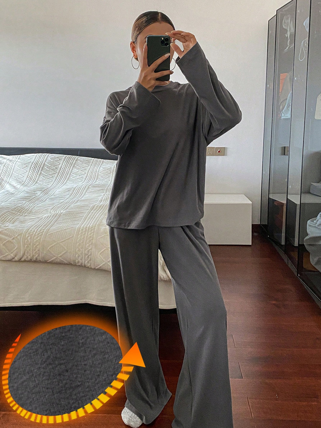 Set pijamale SHEIN, gri