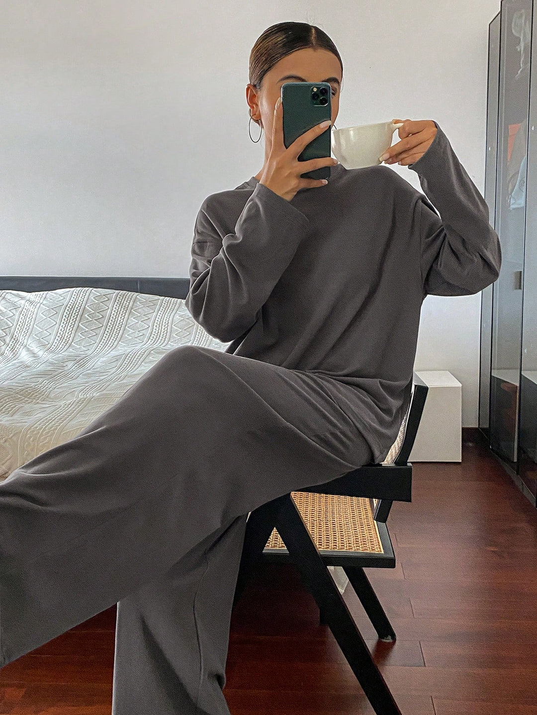 Set pijamale SHEIN, gri