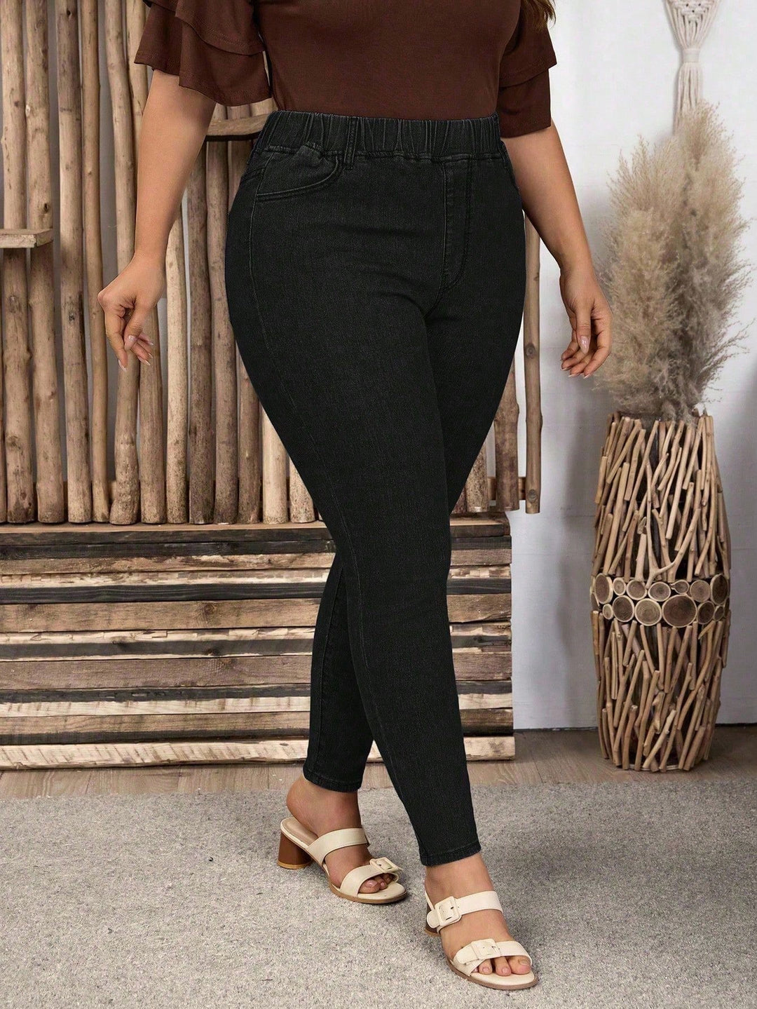 Jeans SHEIN, negru