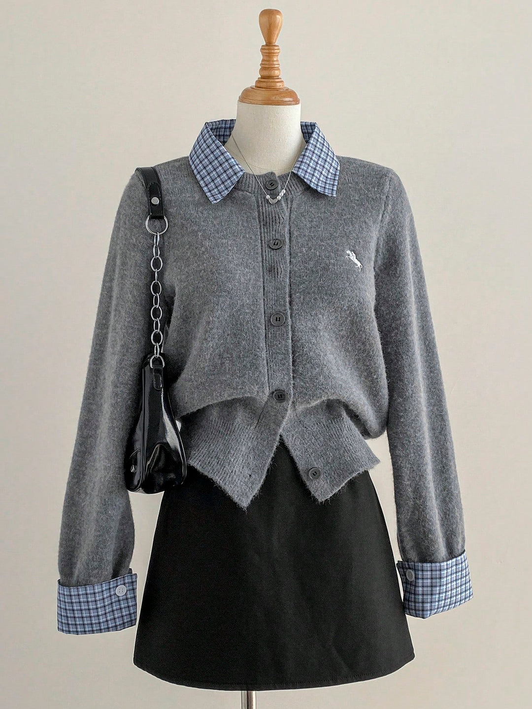 Cardigan SHEIN, gri