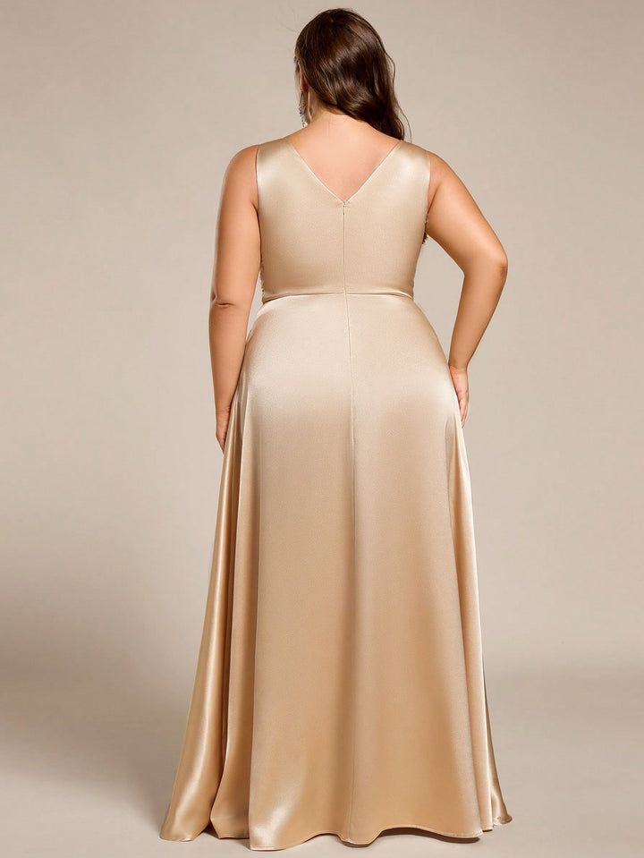 Rochie maxi SHEIN, bej