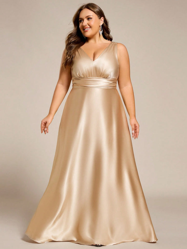 Rochie maxi SHEIN, bej