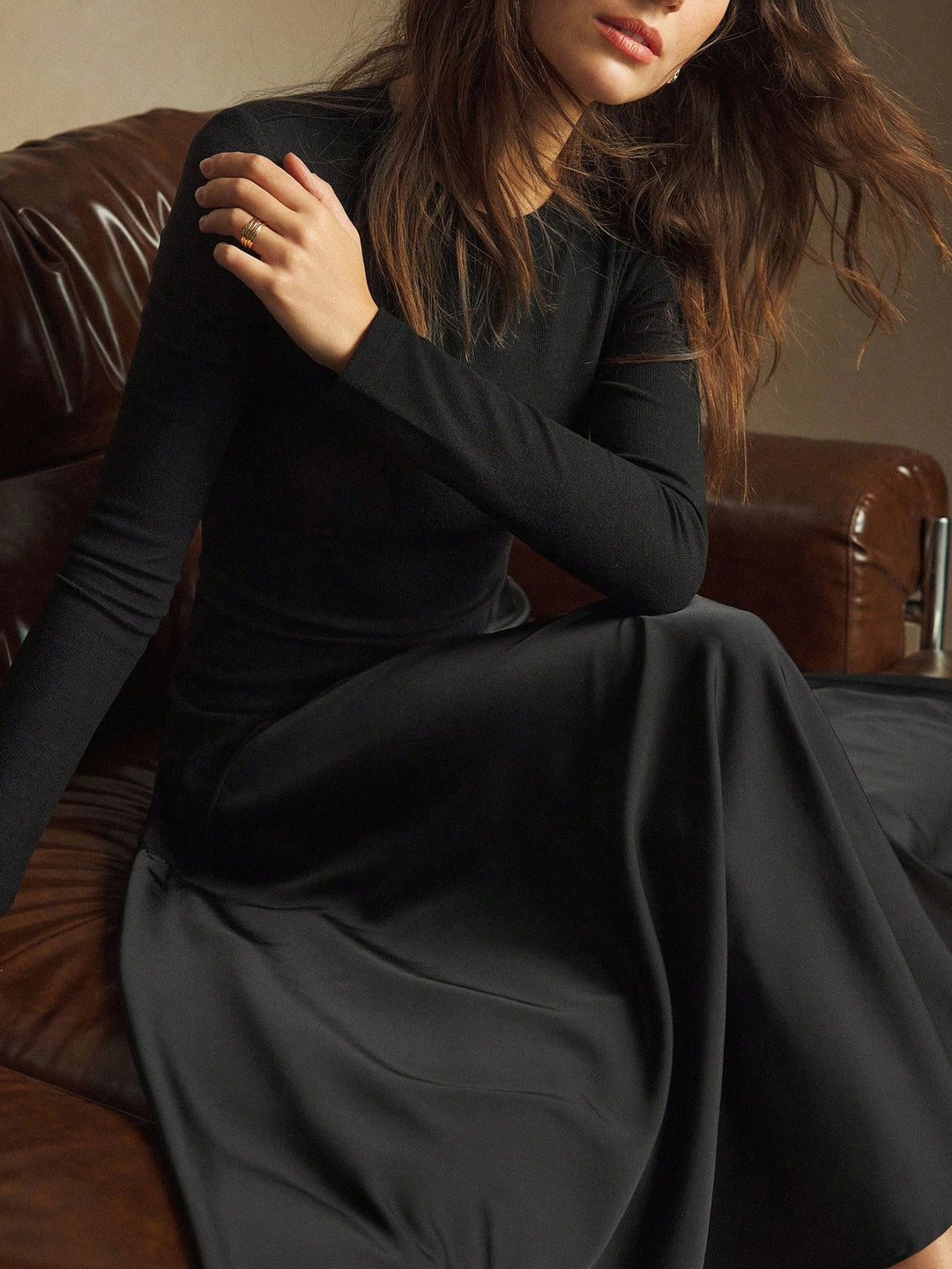 Rochie maxi SHEIN, maro