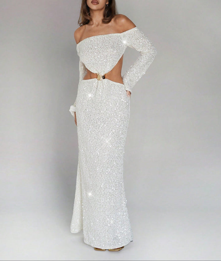 Rochie maxi Shein, alb