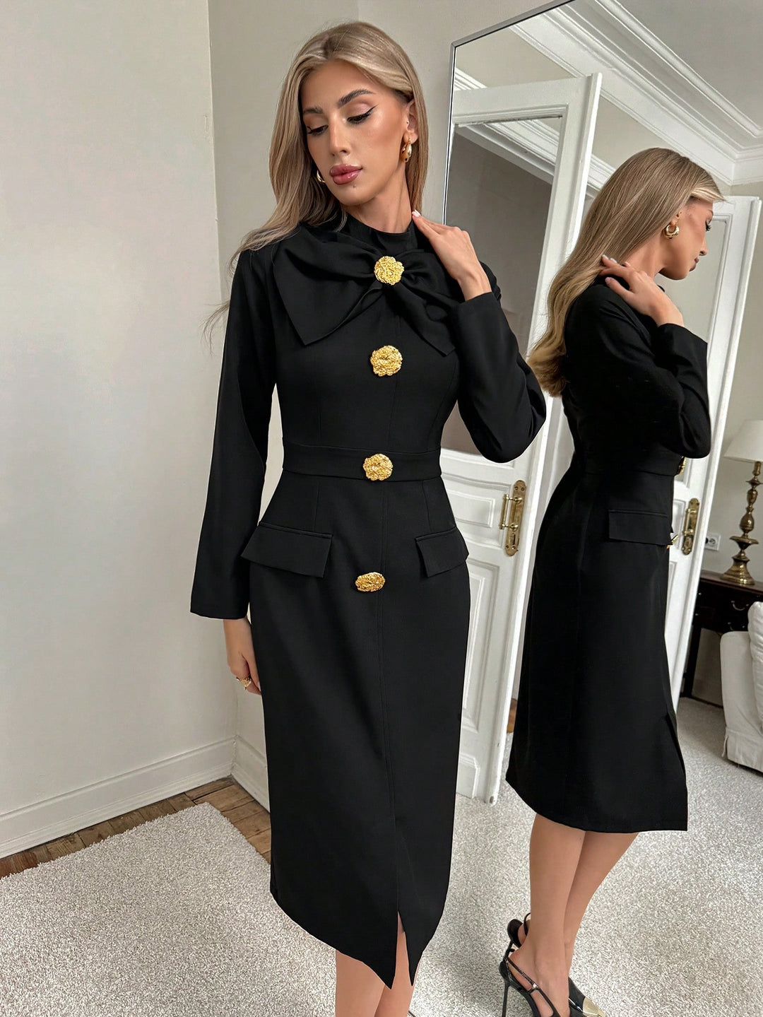 Rochie scurtă SHEIN, negru