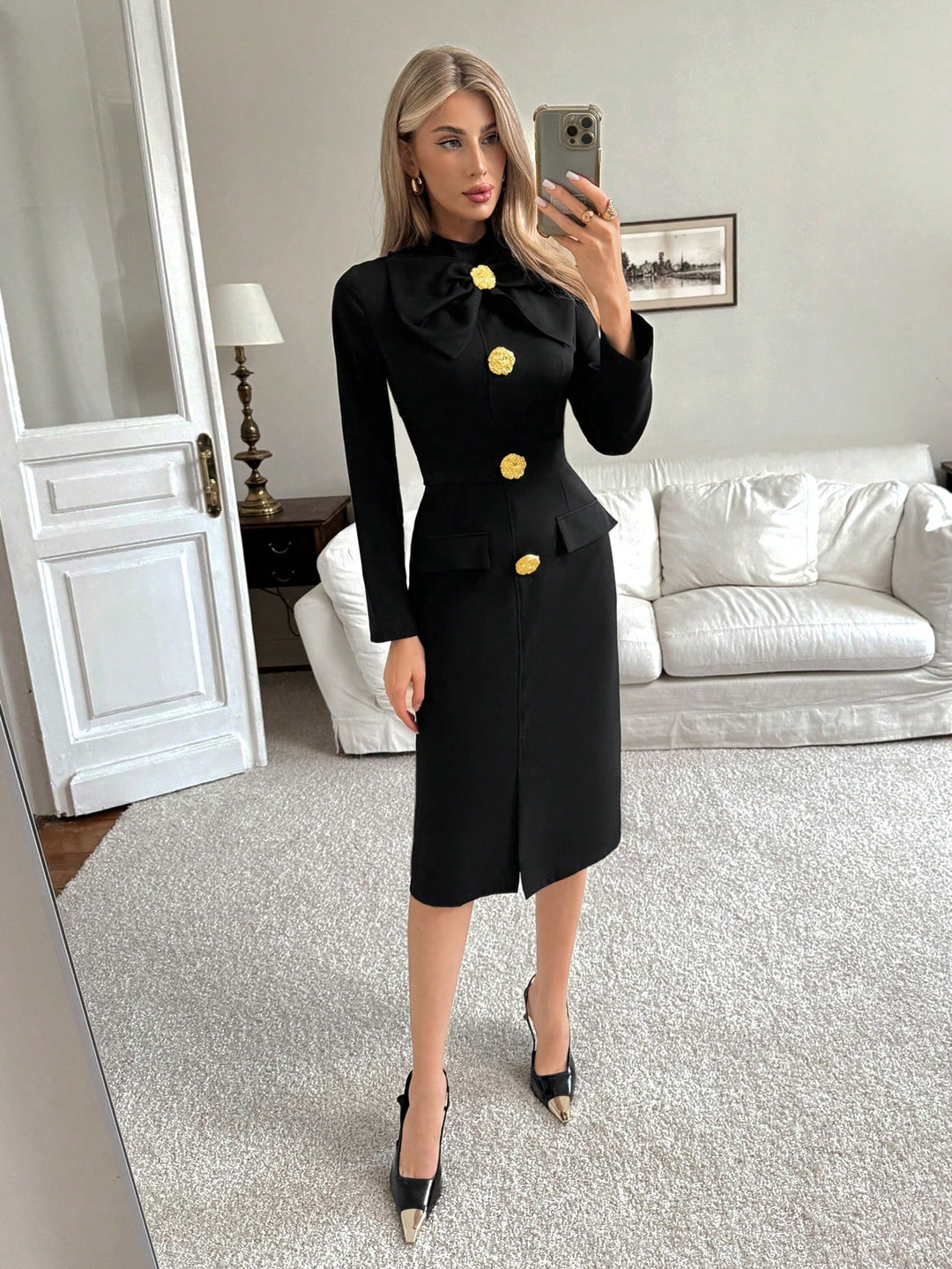 Rochie scurtă SHEIN, negru
