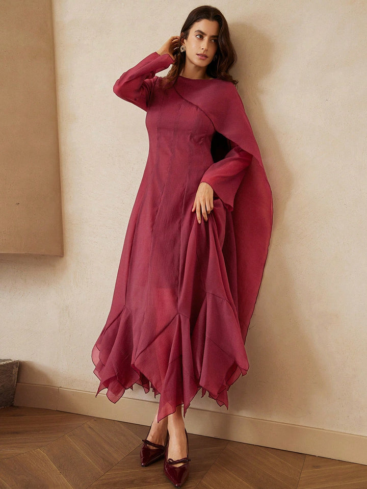 Rochie maxi SHEIN, vișiniu