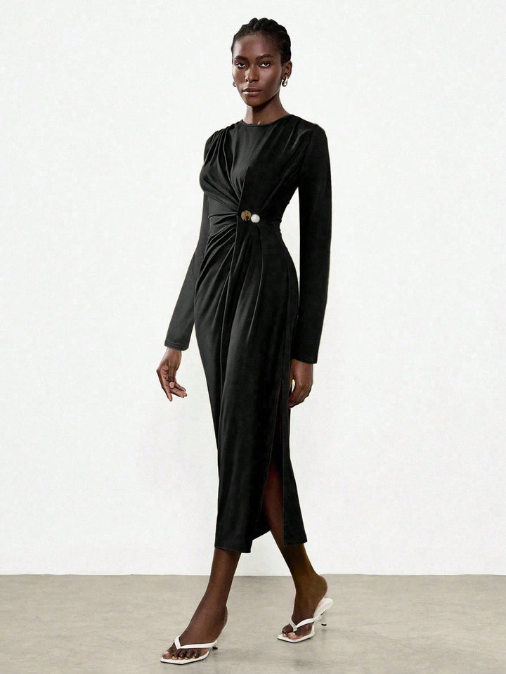 Rochie midi SHEIN, negru