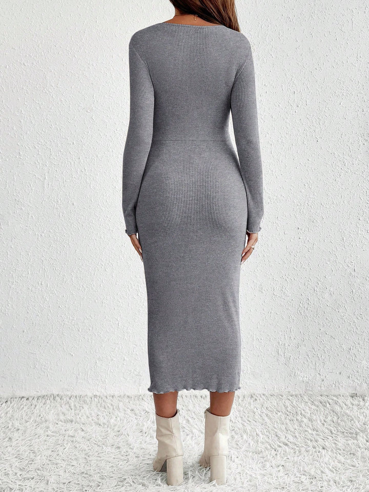 Rochie midi Shein, gri
