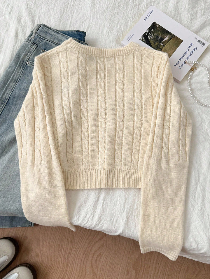 Pulover SHEIN, crem