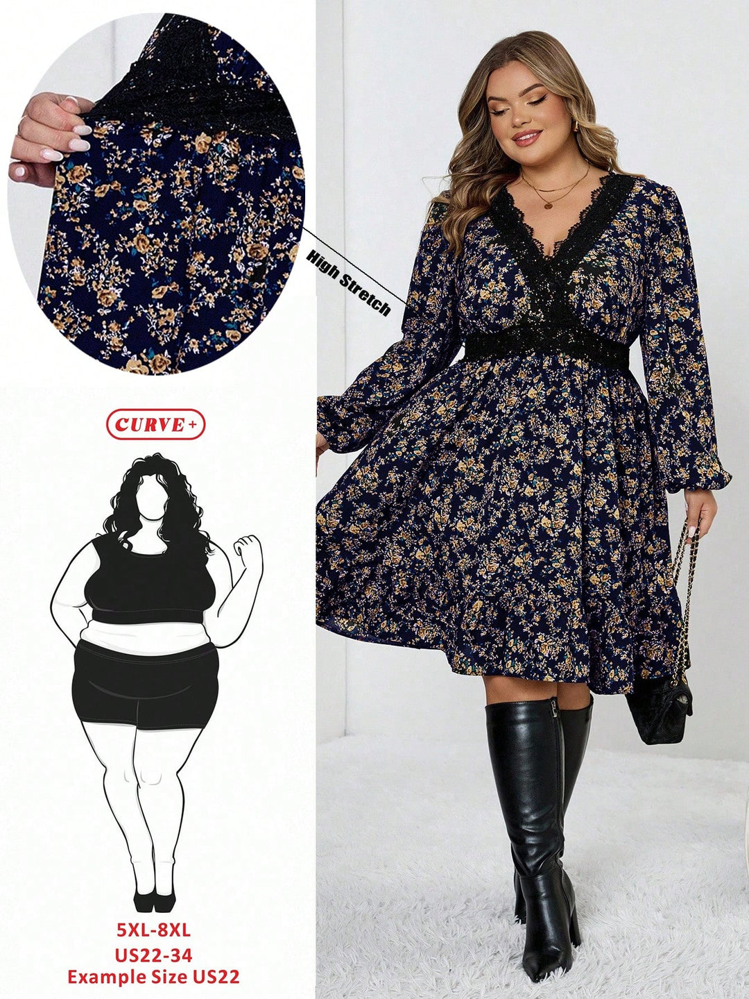 Rochie SHEIN, mix culori