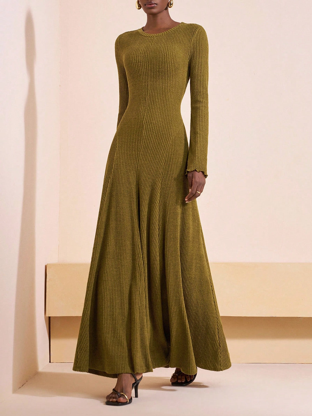 Rochie maxi SHEIN, galben