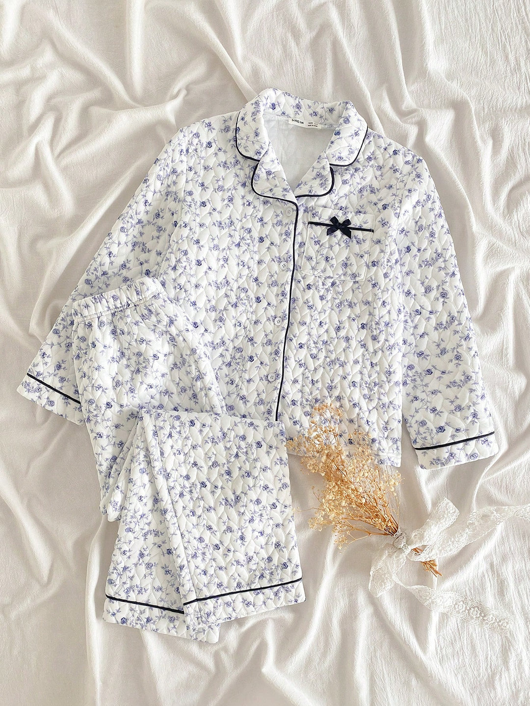 Set pijama SHEIN, albastru