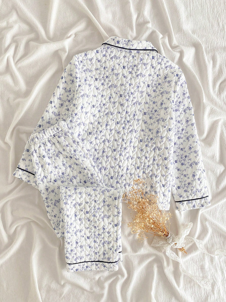 Set pijama SHEIN, albastru