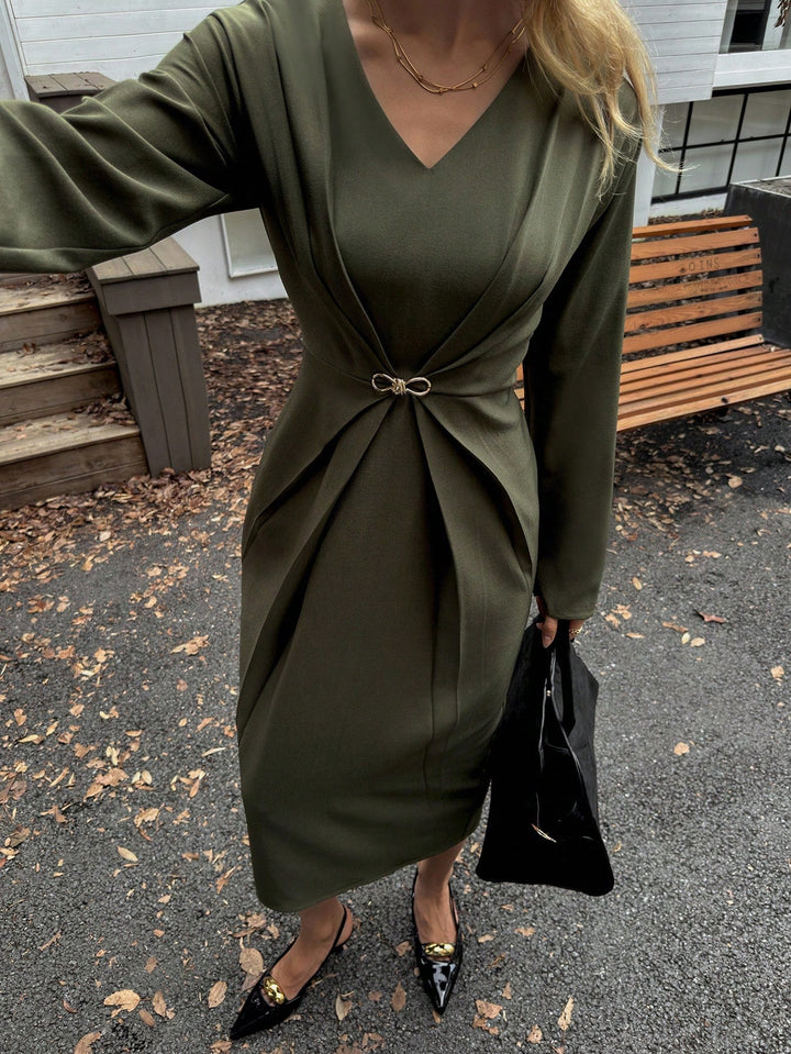 Rochie maxi SHEIN, verde
