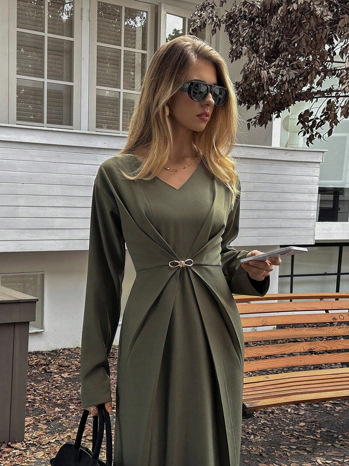 Rochie maxi SHEIN, verde