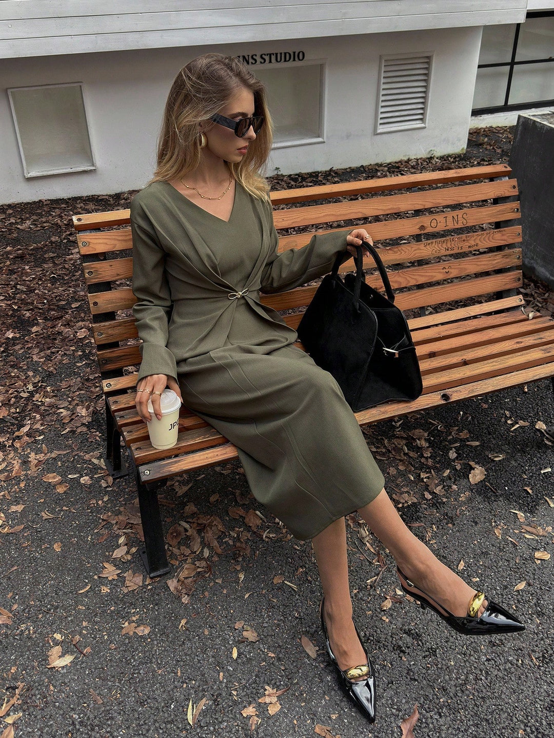 Rochie maxi SHEIN, verde