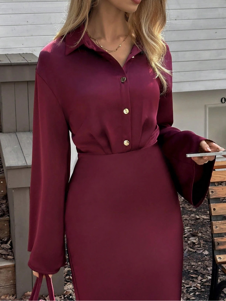 Rochie maxi SHEIN, vișiniu