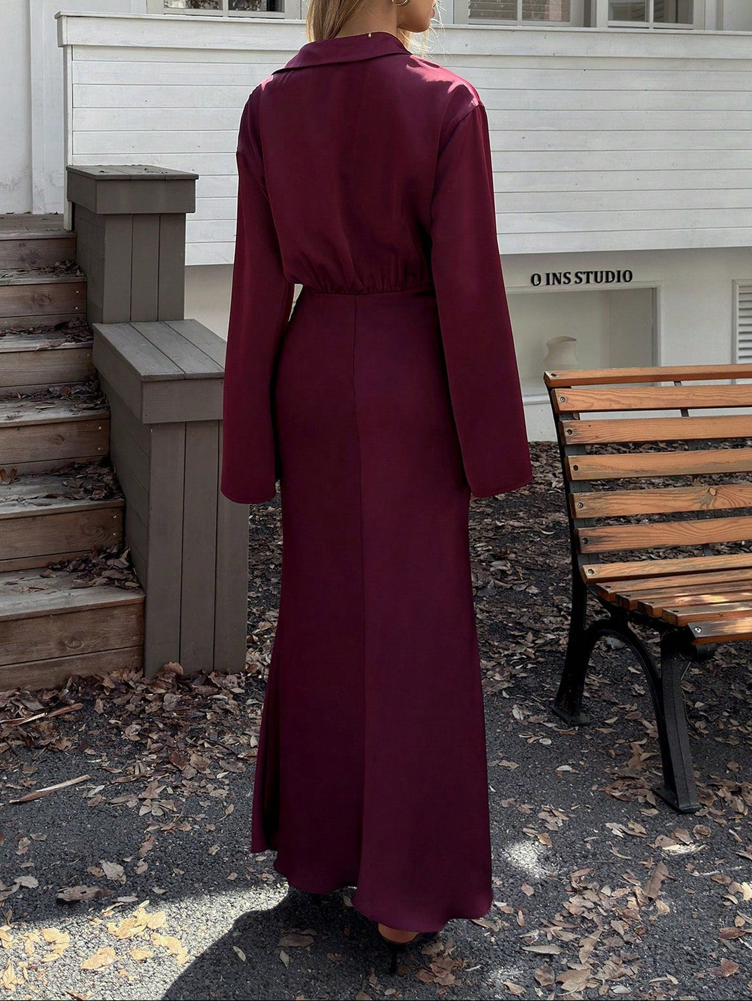 Rochie maxi SHEIN, vișiniu