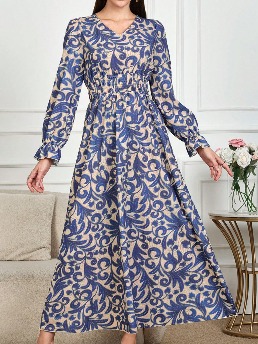 Rochie maxi SHEIN, albastru