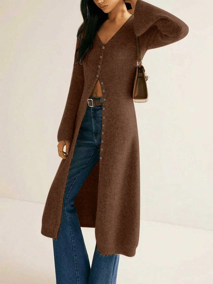 Cardigan SHEIN, maro