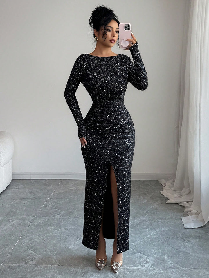 Rochie maxi SHEIN, negru